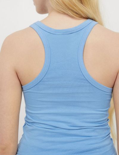 Picture of Blue Sleeveless Blouse