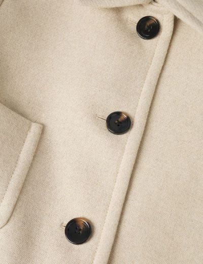 Picture of Plain Collar Woolen Coat