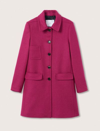 Picture of Plain Collar Woolen Coat