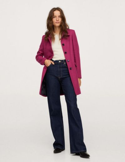 Picture of Plain Collar Woolen Coat