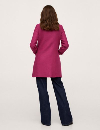 Picture of Plain Collar Woolen Coat