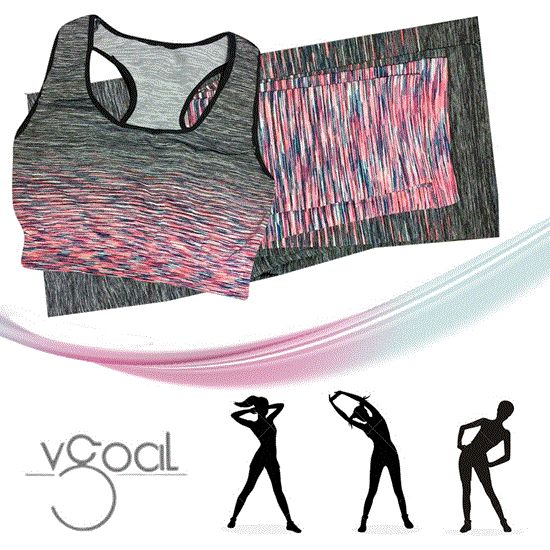 Picture of تاپ و شلوار ورزشی زنانه صورتی VGOAL