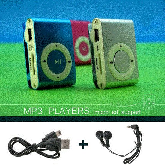 تصویر  پخش کننده موسیقی رنگ مشکی mp3player رم خور طرح اپل