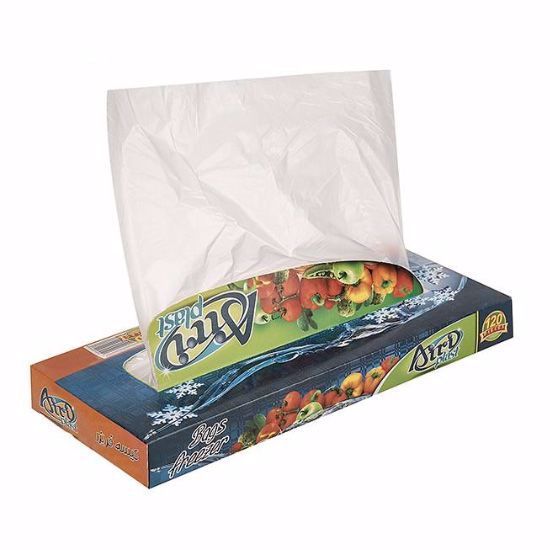 Picture of کیسه فریزر جعبه ای آیری پلاست بسته 120 عددی