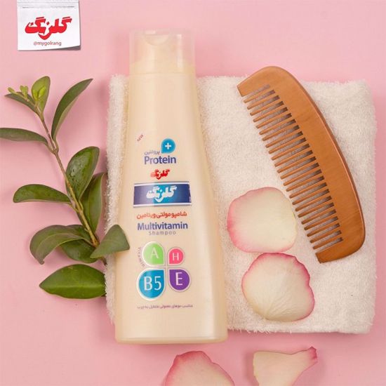 Picture of شامپومولتی ویتامین گلرنگ + پروتئین چرب 400 گرمی