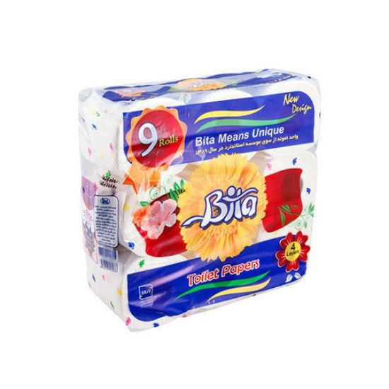دستمال توالت رولی بیتا بسته 9 عددی