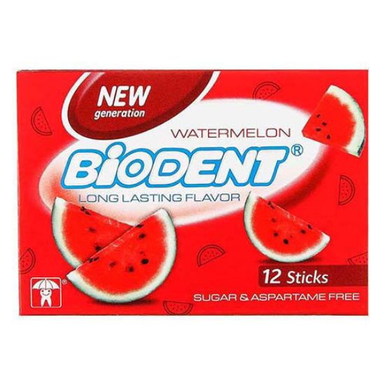 آدامس بایودنت با طعم هندوانه بسته 12 عددی