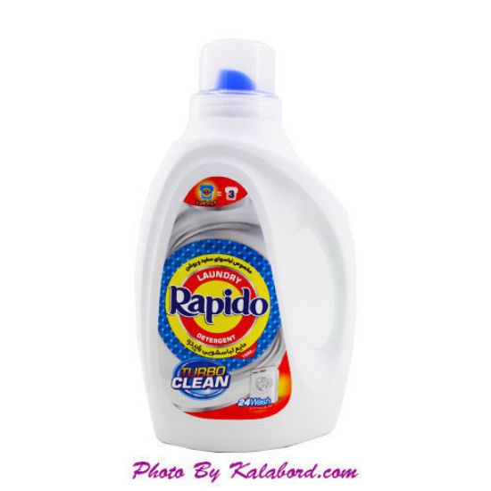 مایع لباسشویی راپیدو مخصوص لباس های سفید و روشن مدل Turbo Clean حجم 1500 گرم