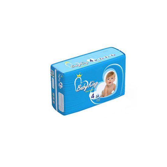 پوشک بی بی کینگ سایز 4 بسته 34 عددی