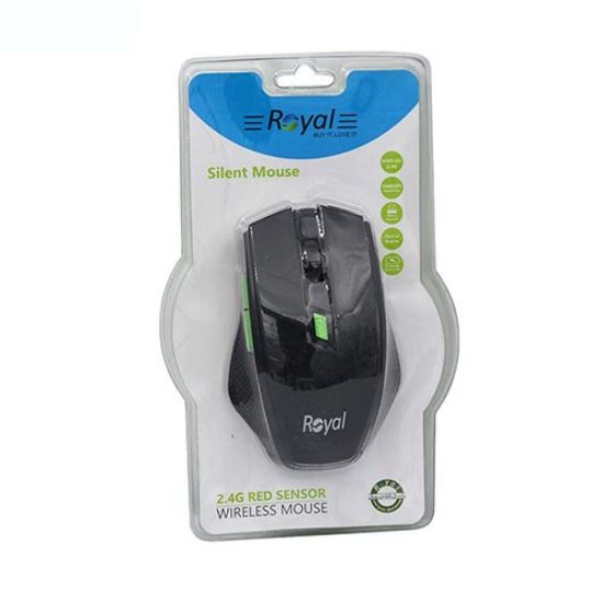 Picture of ماوس بی سیم رویال مشکی-سبز مدل MW-213