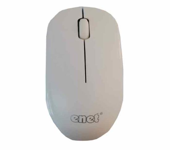 ماوس وایرلس سفید Enet