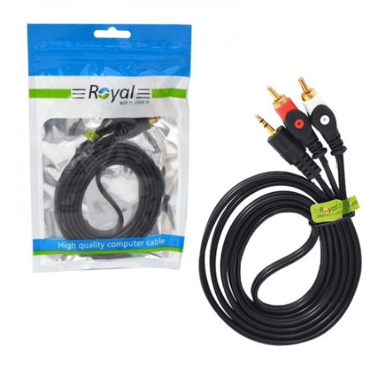 Picture of کابل 1 به 2 صدا 1.5 متری رویال (Royal)