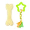 Picture of اسباب بازی دندانی سگ بایو موزارا مدل ستاره و استخوان کرم و سبز