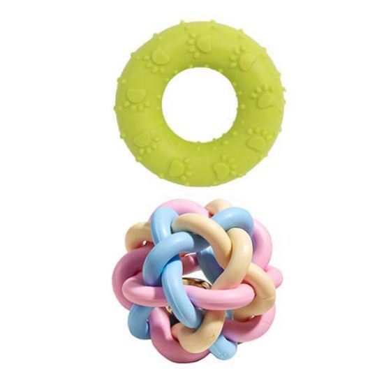 Picture of اسباب بازی سگ و گربه بایو موزارا مدل حلقه و توپ سبز